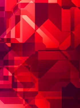 Renkli ve canlı geometrik şekiller katmanları var. Bir teknoloji planının dijital illüstrasyonu. Gelecekçi tasarım şablonu.