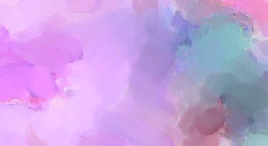 Yumuşak suluboya duvar kağıdı. Hafifçe fırçalanmış renkleri olan sanatsal bir resim. Pastel renkler arkaplana dokunmuş. Soyut duvar sanatı..