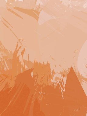 Fırça darbesi ile boyanmış. Sanatsal canlılık ve renkli duvar kâğıdı. Kaotik resim. Taranmış Boyalı Soyut Arkaplan. 