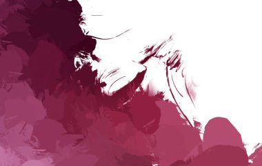 Duvar sanatı Eşsiz ve yaratıcı illüstrasyon. Fırça darbesi ile boyanmış. Renkli fırça darbelerinin soyut arkaplanı. Fırçalanmış canlı duvar kâğıdı. Boyalı sanatsal yaratım.