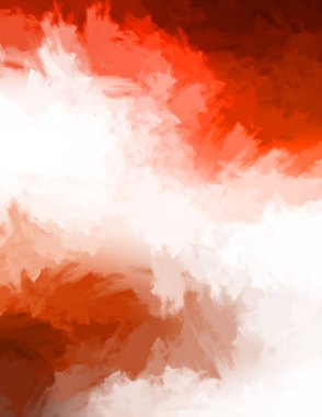 Renkli fırça darbelerinin 2D çizimi. Dekoratif desenli resim. canlı boya desenli arkaplan.