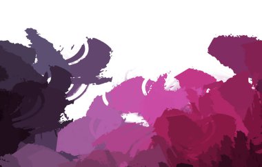 Taranmış Boyalı Soyut Arkaplan. Vahşi kaotik fırça darbeleri. Boya darbeleri. 2D İllüstrasyon. Fırça darbeli resim. 