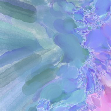 Çağdaş sanat. El işçiliğinin renkli dokusu. Modern resim. Yüzeyde suluboya vuruşlar. Sanatsal arkaplan resmi. Tablo üzerinde soyut resim. Fırça darbeleri. 