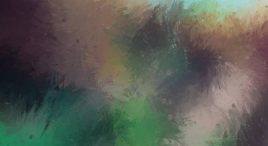 Canlı fırça darbeleriyle boyanmış. Renkli desenli resim. Fırçalanmış duvar kağıdını boya.