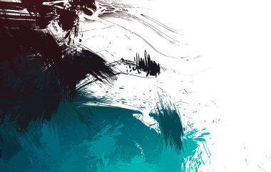 Duvar sanatı Eşsiz ve yaratıcı illüstrasyon. Fırça darbesi ile boyanmış. Renkli fırça darbelerinin soyut arkaplanı. Fırçalanmış canlı duvar kâğıdı. Boyalı sanatsal yaratım.