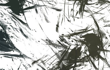 Renkli fırça darbelerinin 2B çizimi. Dekoratif doku resmi. Canlı boya desenli arka plan. Kaotik fırça darbeleri resim.