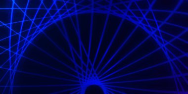 Işık dalgalarının neon renkli soyut tasarımı. Dijital arka plan ve neon ışığı parlama efekti. Parlak ışınlar duvar kağıdı.