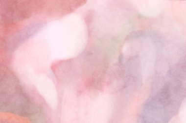 Yumuşak suluboya duvar kağıdı. Hafifçe fırçalanmış renkleri olan sanatsal bir resim. Pastel renkler arkaplana dokunmuş. Soyut duvar sanatı..