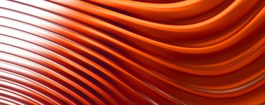 Soyut arkaplan. Renkli dalgalı yansıtıcı duvar kağıdı. Duvar kağıdı, afiş, arkaplan, kart, kitap kapağı veya web sitesi için grafiksel resimleme.