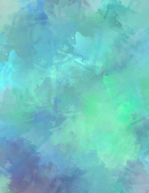 Sanatsal soyut arkaplan. Doku boyalı duvar kağıdı. Boya darbeleriyle yaratıcı bir illüstrasyon. Fırça desenli resim.