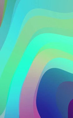 Soyut arkaplan. Renkli dalgalı tasarım duvar kağıdı. yaratıcı grafik 2D çizim. Dinamik şekilli modaya uygun sıvı örtüsü.