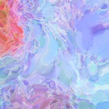 El yapımı sürreal soyut desenli suluboya. Modern sanatsal resim. 2D çizim. Arkaplan boyası karışımı. Yaratıcı duvar sanatı. Çağdaş sanat.