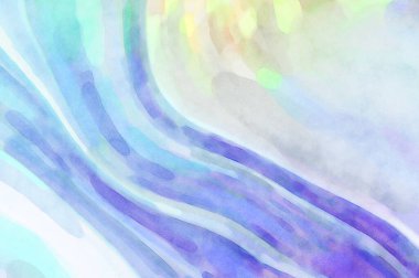 Yumuşak suluboya duvar kağıdı. Hafifçe fırçalanmış renkleri olan sanatsal bir resim. Pastel renkler arkaplana dokunmuş. Soyut duvar sanatı..