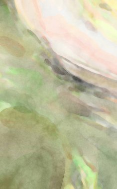 El yapımı sürreal soyut desenli suluboya. Modern sanatsal resim. 2D çizim. Arkaplan boyası karışımı. Yaratıcı duvar sanatı. Çağdaş sanat