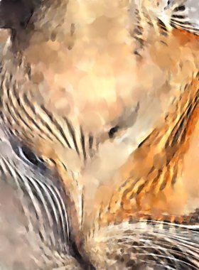 Modern sanat. Renkli çağdaş sanat eserleri. Renkli boya darbeleri. Soyut arkaplanda fırça darbeleri. fırça boyası.