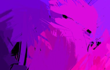 Sanatsal soyut arkaplan. Doku boyalı duvar kağıdı. Boya darbeleriyle yaratıcı bir illüstrasyon. Fırça desenli resim.