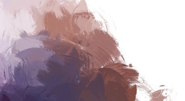 Taranmış Boyalı Soyut Arkaplan. Vahşi kaotik fırça darbeleri. Boya darbeleri. 2D İllüstrasyon. Fırça darbeli resim. 