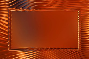 Soyut çerçeveli arkaplan. Renkli, canlı, dalgalı bir duvar kağıdı. Merkezi çerçeveli yaratıcı grafik 2d çizim. Dinamik şekilli modaya uygun sıvı örtüsü.