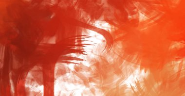 Sanatsal soyut arkaplan. Doku boyalı duvar kağıdı. Boya darbeleriyle yaratıcı bir illüstrasyon. Fırça desenli resim.