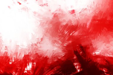 Canlı fırça darbeleriyle boyanmış. Renkli desenli resim. Fırçalanmış duvar kağıdını boya.