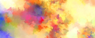 Duvar sanatı Eşsiz ve yaratıcı illüstrasyon. Fırça darbesi ile boyanmış. Renkli fırça darbelerinin soyut arkaplanı. Fırçalanmış canlı duvar kâğıdı. Boyalı sanatsal yaratım.