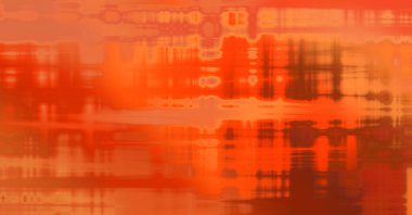 Soyut arkaplan. Yaşlanmış grunge dokusunda geometrik elementler. Farklı renk desenli grafiksel illüstrasyon.