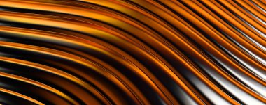 Soyut arkaplan. Renkli dalgalı yansıtıcı duvar kağıdı. Duvar kağıdı, afiş, arkaplan, kart, kitap kapağı veya web sitesi için grafiksel resimleme.