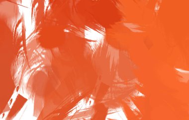 Renkli fırça darbelerinin 2B çizimi. Dekoratif doku resmi. Canlı boya desenli arka plan. Kaotik fırça darbeleri resim.