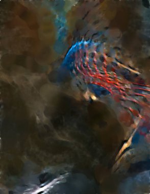 Modern sanat. Renkli çağdaş sanat eserleri. Renkli boya darbeleri. Soyut arkaplanda fırça darbeleri. fırça boyası.