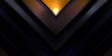 Soyut parlayan geometrik ışıklar arka planda. Fraktal simetrik grafik çizimi. Parıldayan ve parıldayan çubukları kesiştir.