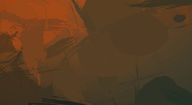 Fırça darbesi ile boyanmış. Sanatsal canlılık ve renkli duvar kâğıdı. Kaotik resim. Taranmış Boyalı Soyut Arkaplan. 