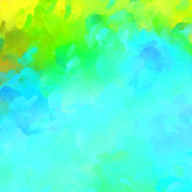 Canlı fırça darbeleriyle boyanmış. Renkli desenli resim. Fırçalanmış duvar kağıdını boya.