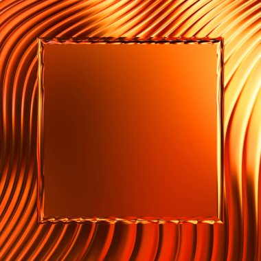 Soyut çerçeveli arkaplan. Renkli, canlı, dalgalı bir duvar kağıdı. Merkezi çerçeveli yaratıcı grafik 2d çizim. Dinamik şekilli modaya uygun sıvı örtüsü.