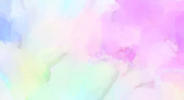 Soft Watercolor Wallpaper Artistic Painting Softly Brushed Colors Pastel Colors — Stock Photo, Image