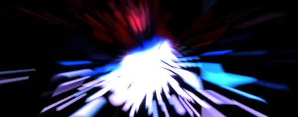 Light Particle Trails Light Explosion Star Glowing Particles Lines Beautiful — Stock Photo, Image