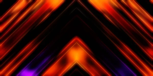 Abstract Stralende Geometrische Lichten Achtergrond Fractale Symmetrische Grafische Illustratie Intersecterende — Stockfoto