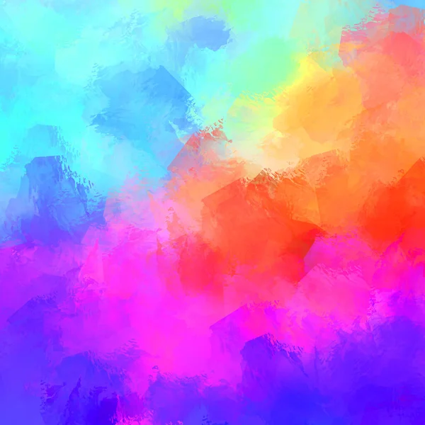 Creative Abstract Painting Background Artistic Brush Strokes Colorful Vibrant Illustration — Stock Photo, Image