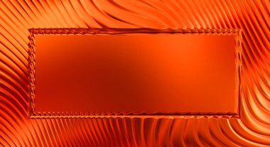 Soyut çerçeveli arkaplan. Renkli, canlı, dalgalı bir duvar kağıdı. Merkezi çerçeveli yaratıcı grafik 2d çizim. Dinamik şekilli modaya uygun sıvı örtüsü.