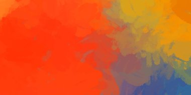 Sanatsal soyut arkaplan. Doku boyalı duvar kağıdı. Boya darbeleriyle yaratıcı bir illüstrasyon. Fırça desenli resim.