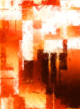 Modern sanat. Renkli çağdaş sanat eserleri. Renkli boya darbeleri. Soyut arkaplanda fırça darbeleri. Fırça boyası. Eşsiz duvar sanatı.