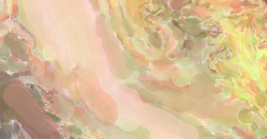 Yumuşak suluboya duvar kağıdı. Hafifçe fırçalanmış renkleri olan sanatsal bir resim. Pastel renkler arkaplana dokunmuş. Soyut duvar sanatı..