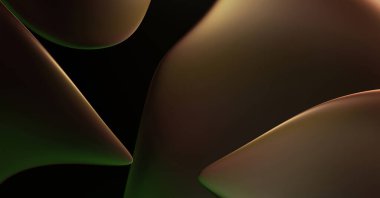 Soyut arkaplan. Değişken renk değişim dalgaları, dinamik hareketlerle. Işık dalgalarının neon renkli soyut tasarımı. Duvar kağıdı, afiş, arkaplan, kart, kitap illüstrasyonu, web sitesi.