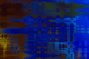 Soyut arkaplan. Yaşlanmış grunge dokusunda geometrik elementler. Farklı renk desenli grafiksel illüstrasyon.