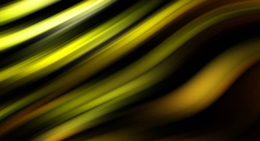 Siyah arka planda renkli düz çizgiler. Sıvı ve sıvı renkli dalgalar karanlıkta akıyor. Duvar kağıdı, afiş, arkaplan, kart, kitap, kapak, poster, afiş, broşür