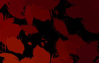 Vahşi fırça darbeleriyle yaratıcı soyut resim. Artistik fırça darbeleriyle donatılmış. Renkli ve canlı bir tasvir. Boyalı sanat.