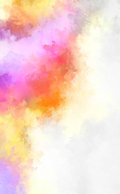 Duvar sanatı Eşsiz ve yaratıcı illüstrasyon. Fırça darbesi ile boyanmış. Renkli fırça darbelerinin soyut arkaplanı. Fırçalanmış canlı duvar kâğıdı. Boyalı sanatsal yaratım.