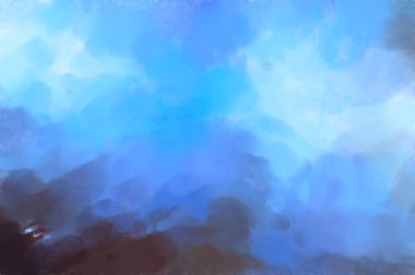 Çağdaş sanat. El yapımı resim. Modern sanat eserleri. Yüzeyde suluboya fırça darbeleriyle resim yapmak. 2D çizim. Sanatsal arkaplan resmi. Tablo üzerinde soyut resim. Renkli doku.