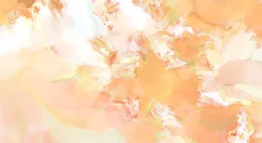 Pastel renklerde suluboya resim. Poster, duvar sanatı, afiş, kart, kitap kapağı ya da ambalaj için rahatlatıcı kompozisyonun yumuşak renkli çizimi. Modern fırça darbeleri resim.