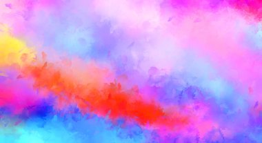 Taranmış Boyalı Soyut Arkaplan. Fırça darbesi ile boyanmış. Sanatsal canlılık ve renkli duvar kağıdı.