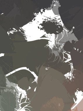 Renkli fırça darbelerinin 2B çizimi. Dekoratif doku resmi. Canlı boya desenli arka plan. Kaotik fırça darbeleri resim.